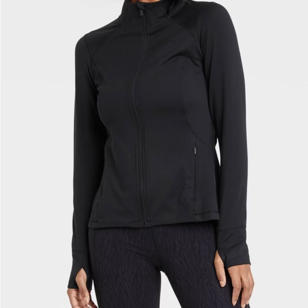 all in motion Black Zip-Up Jacket